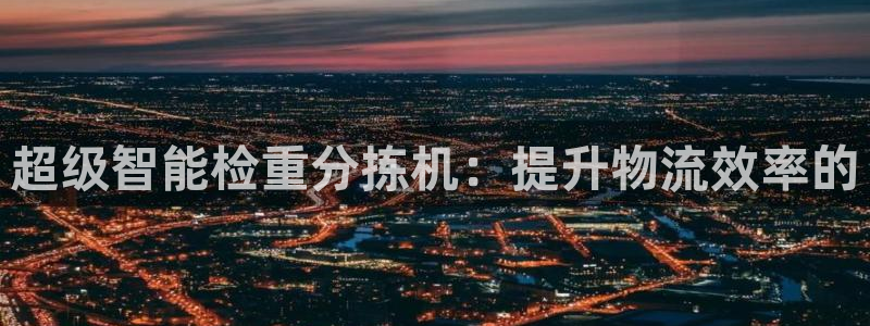顺盈娱乐官网：超级智能检重分拣机：提升物流效率的