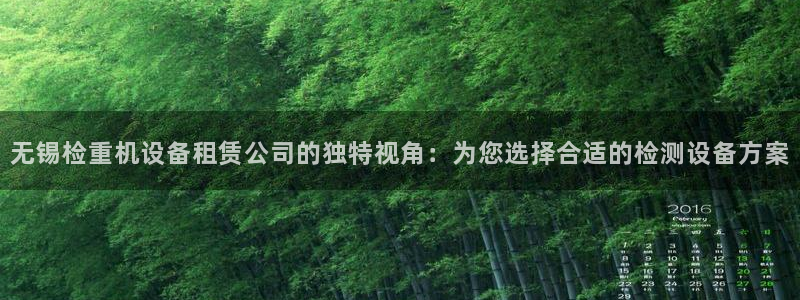 顺盈娱乐直究7276O：无锡检重机设备租赁公司的独特视角：为