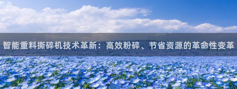 顺盈娱乐招商天原判官333OO：智能重料撕碎机技术革新：高效